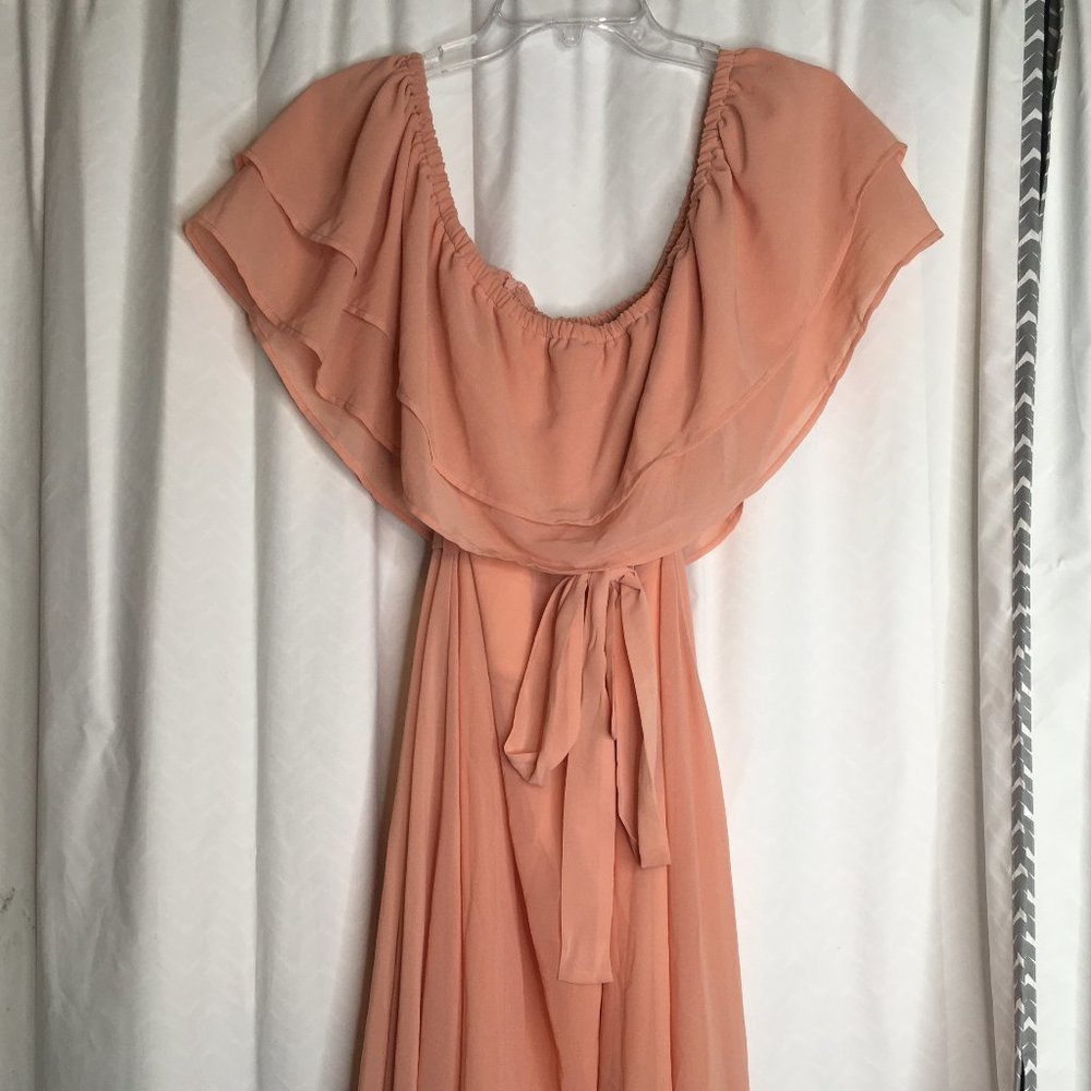 Off the shoulder midi dress